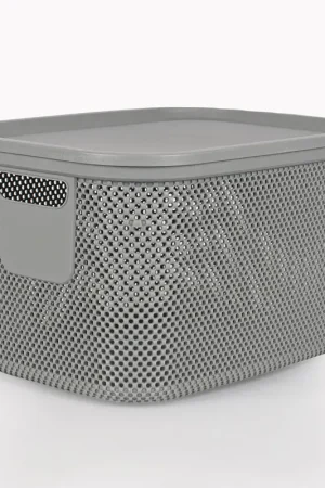 Boîte de rangement 'Nickel' avec couvercle Prix Choc